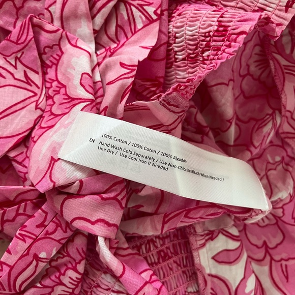 Band of The Free NWT Pink Floral Long Sleeve Lunaria Crop Top - Picture 7 of 9